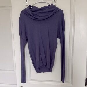 The Limited Women's Cowl Neck Sweater in Purple